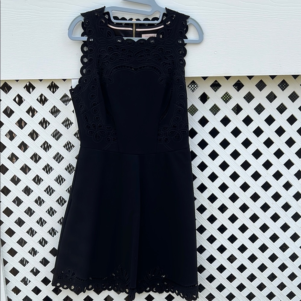 Ted Baker Verony Eyelet Embroidered Skater Dress